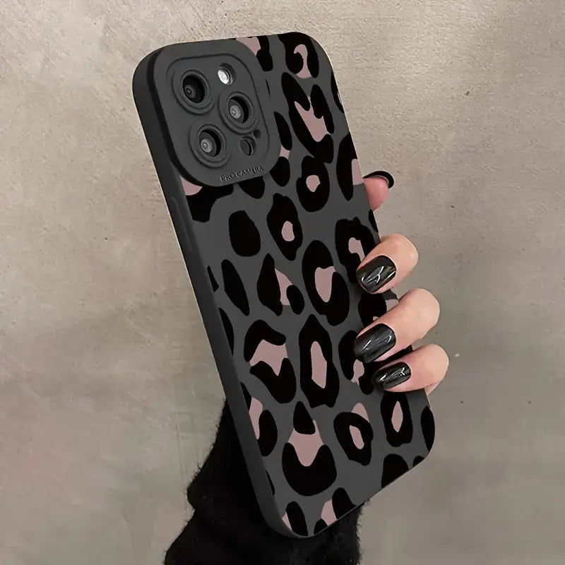 Pink Leopard Design Phone Case