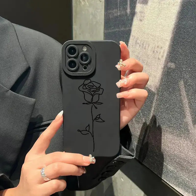 Rose Design Phone Case