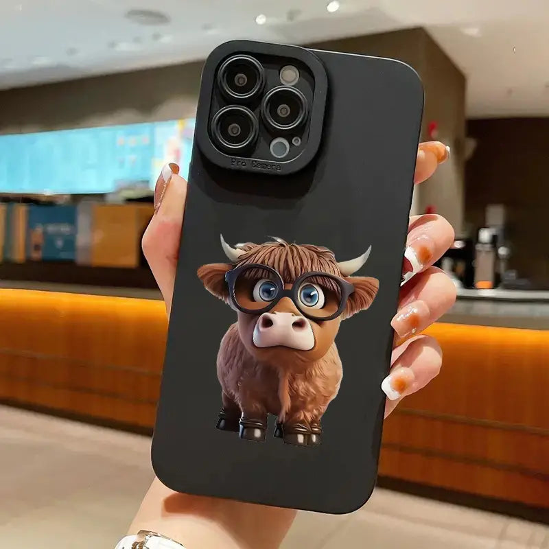 Stylische Kuh Design Phone Case