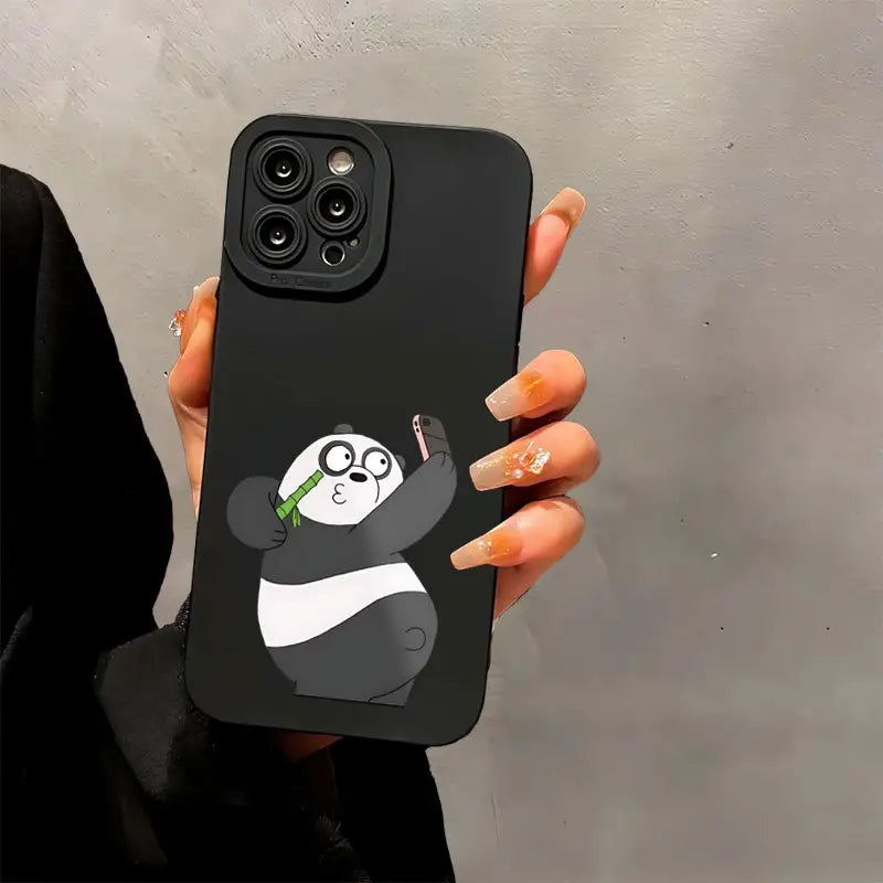 Panda Selfie Design Phone Case